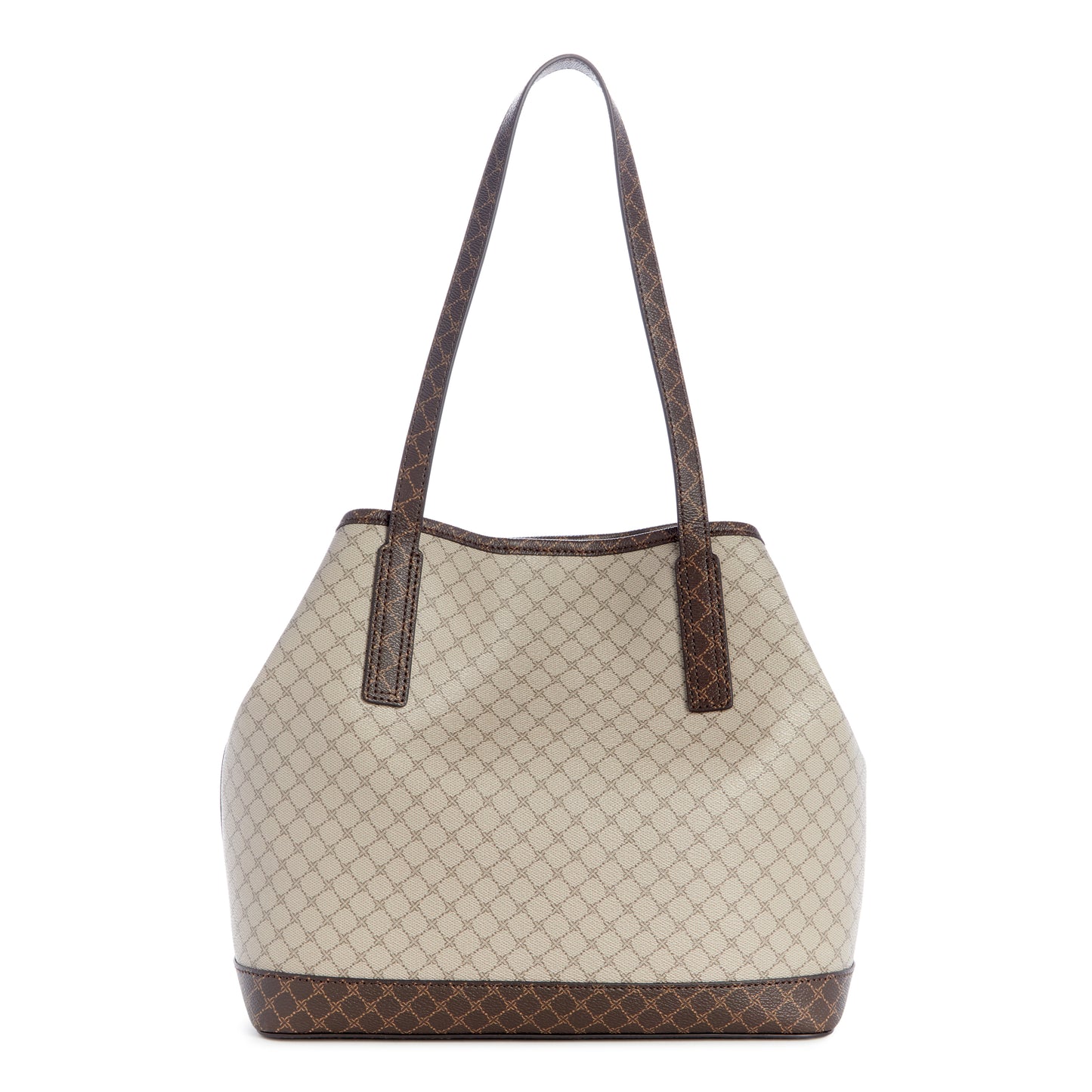 Cartera Tote Teagan Crema/Chocolate
