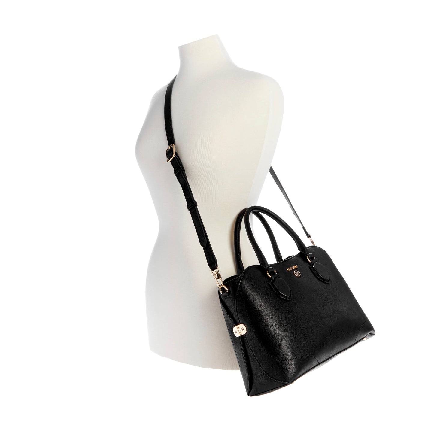 Cartera Satchel Brecken Negro