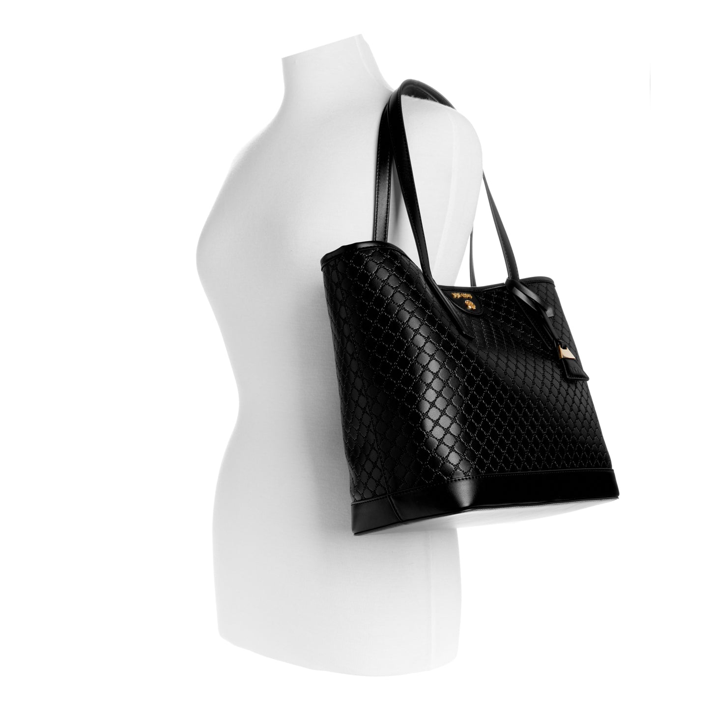 Cartera Tote Teagan Textura Negro
