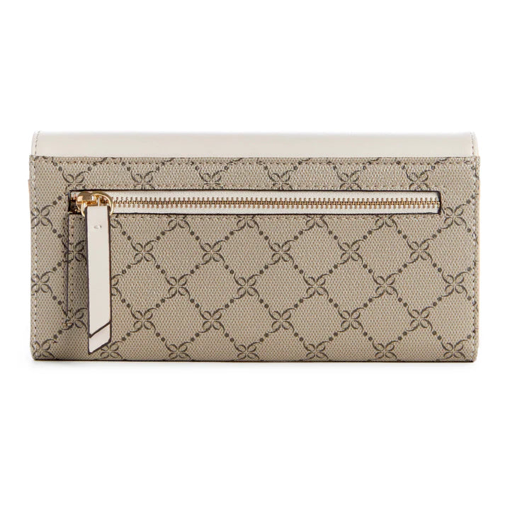 Billetera Check Lockup Crema/Blanco