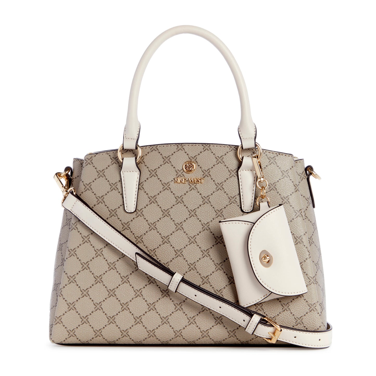 Cartera Satchel Siera Crema