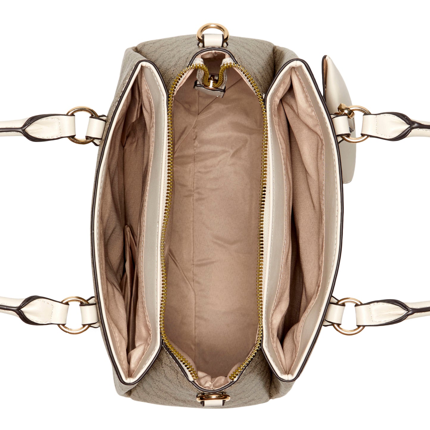 Cartera Satchel Siera Crema