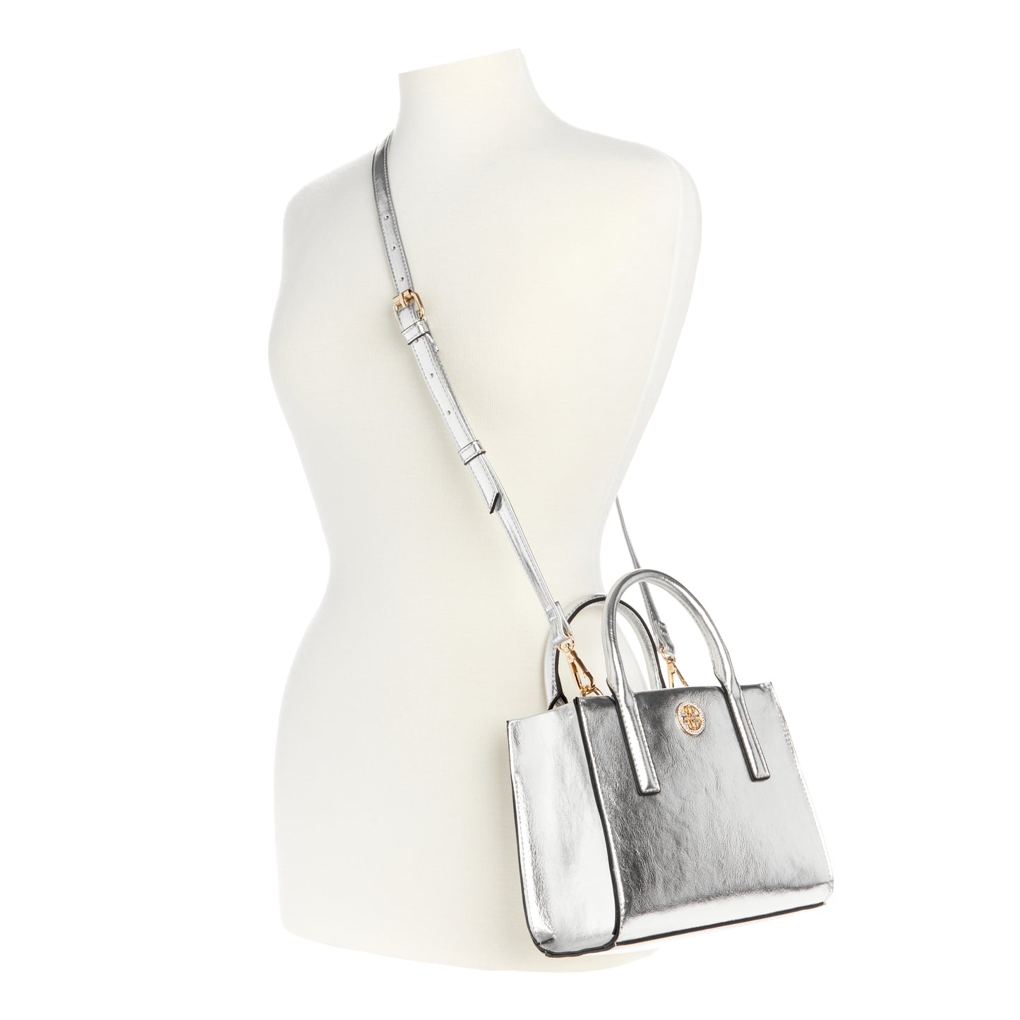 Cartera Mini Tote Maylee Plata