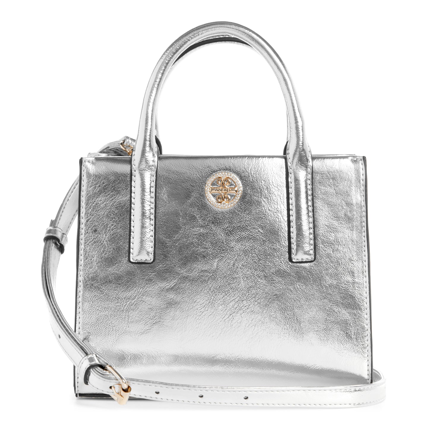 Cartera Mini Tote Maylee Plata