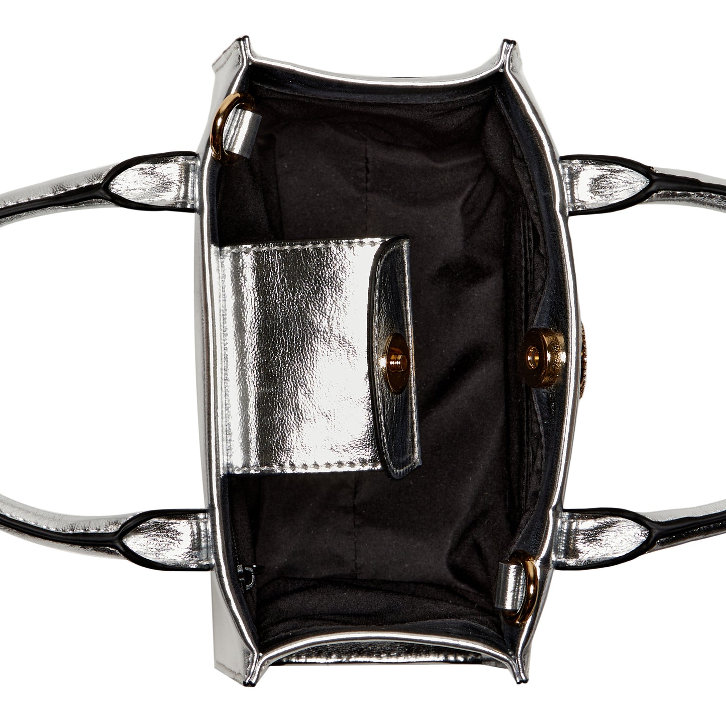 Cartera Mini Tote Maylee Plata