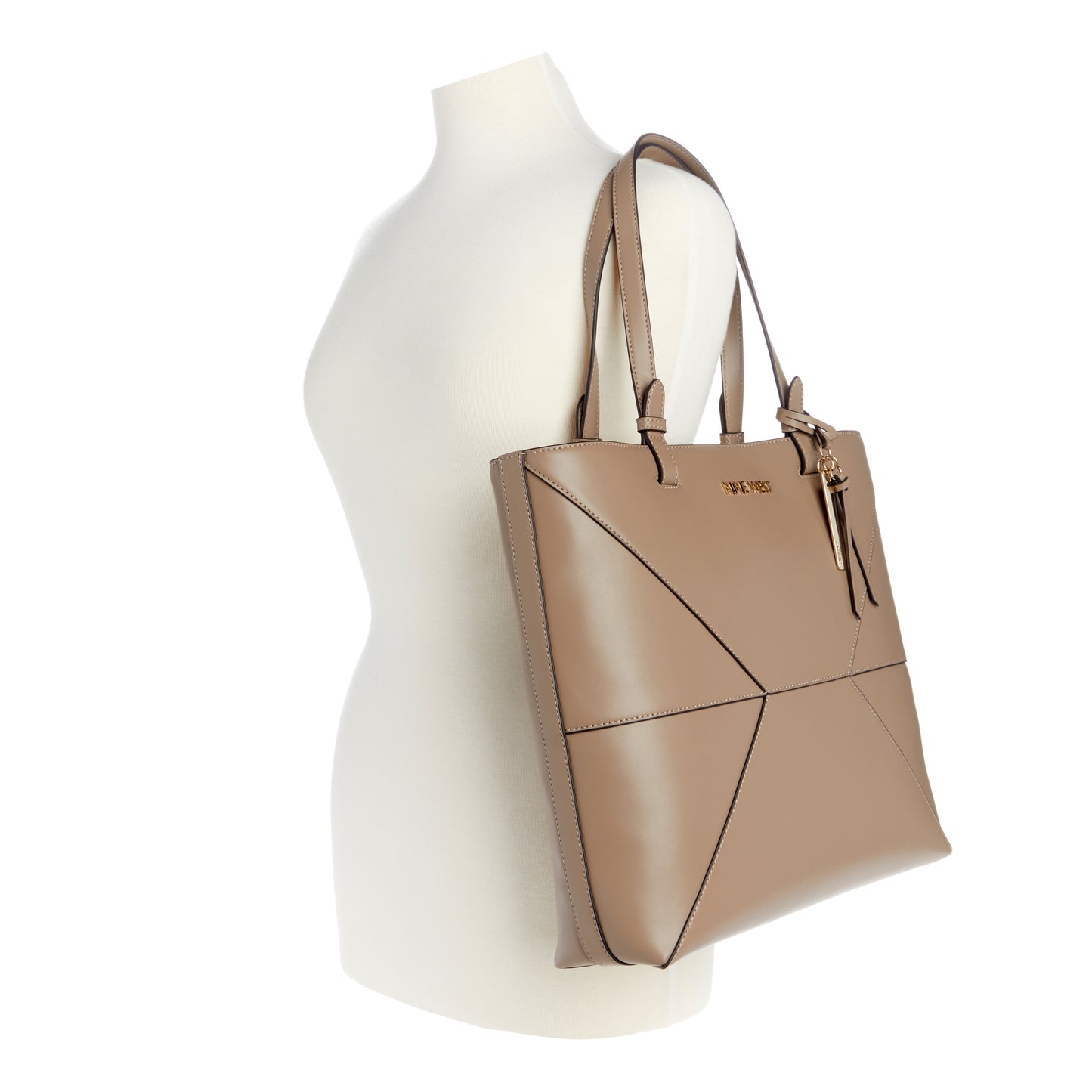 Cartera Tote Stevei Nude/Crema