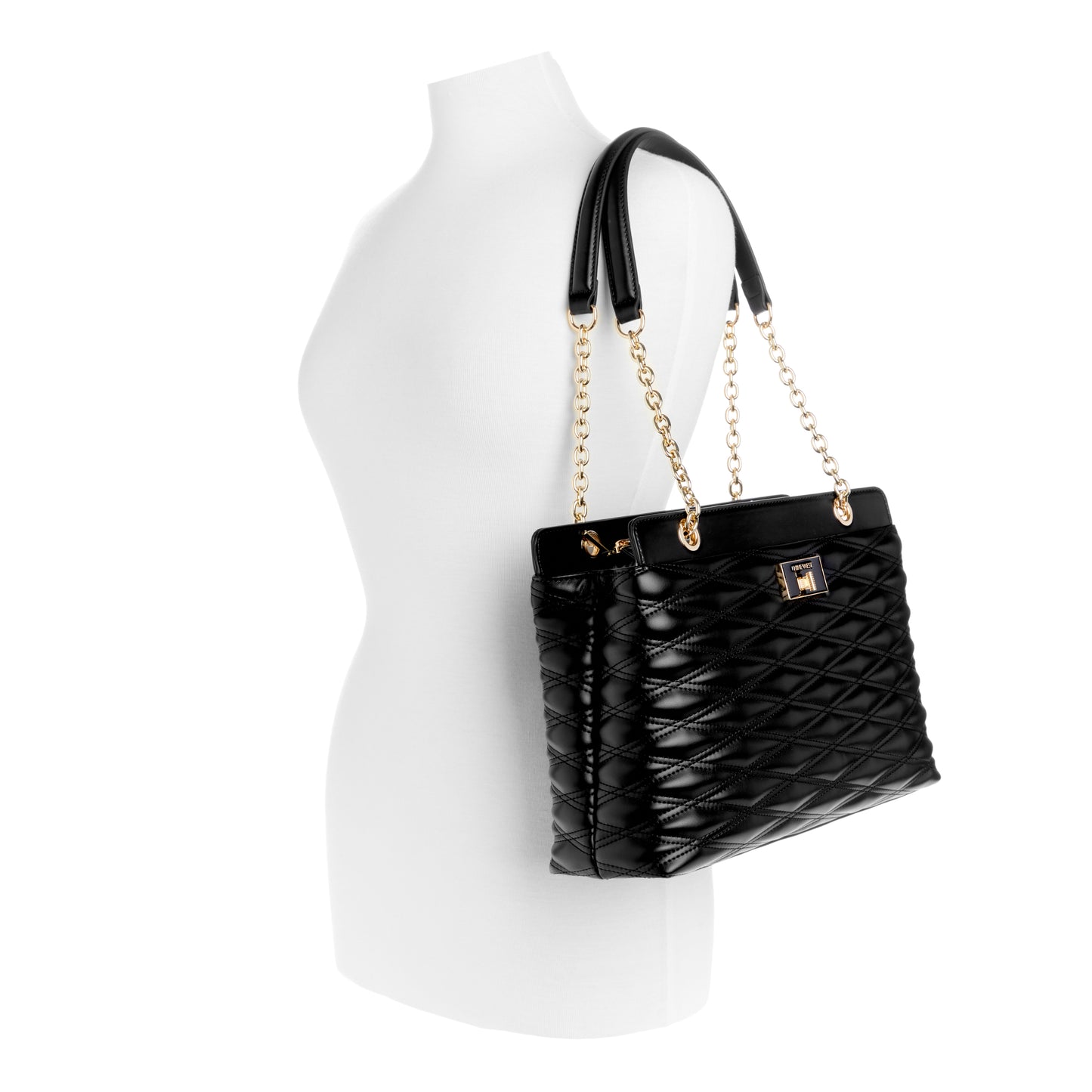 Cartera Shoulder Satchel Aviva Negro