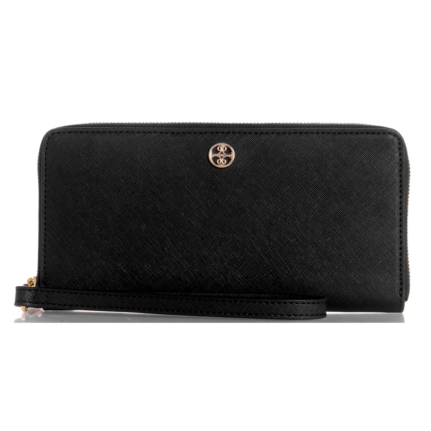 Billetera Zip Reflected Negro
