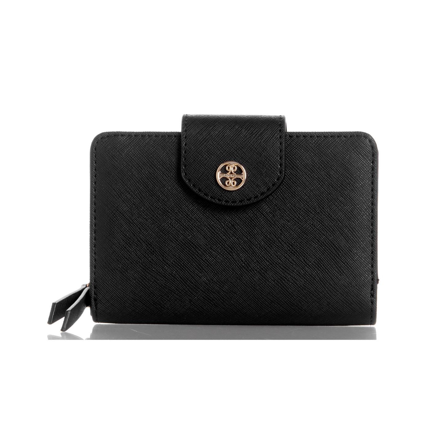 Billetera French Reflected Negro