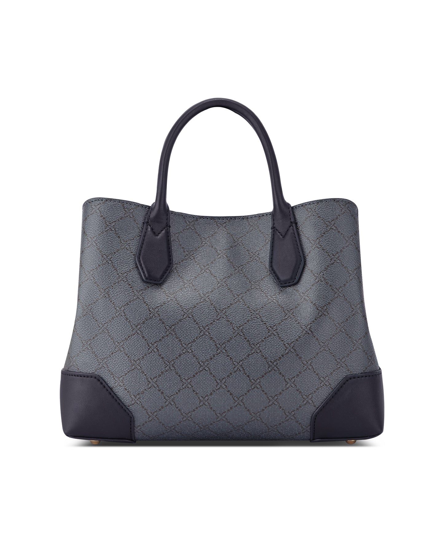 Cartera Satchel Brooklyn Negro Gris