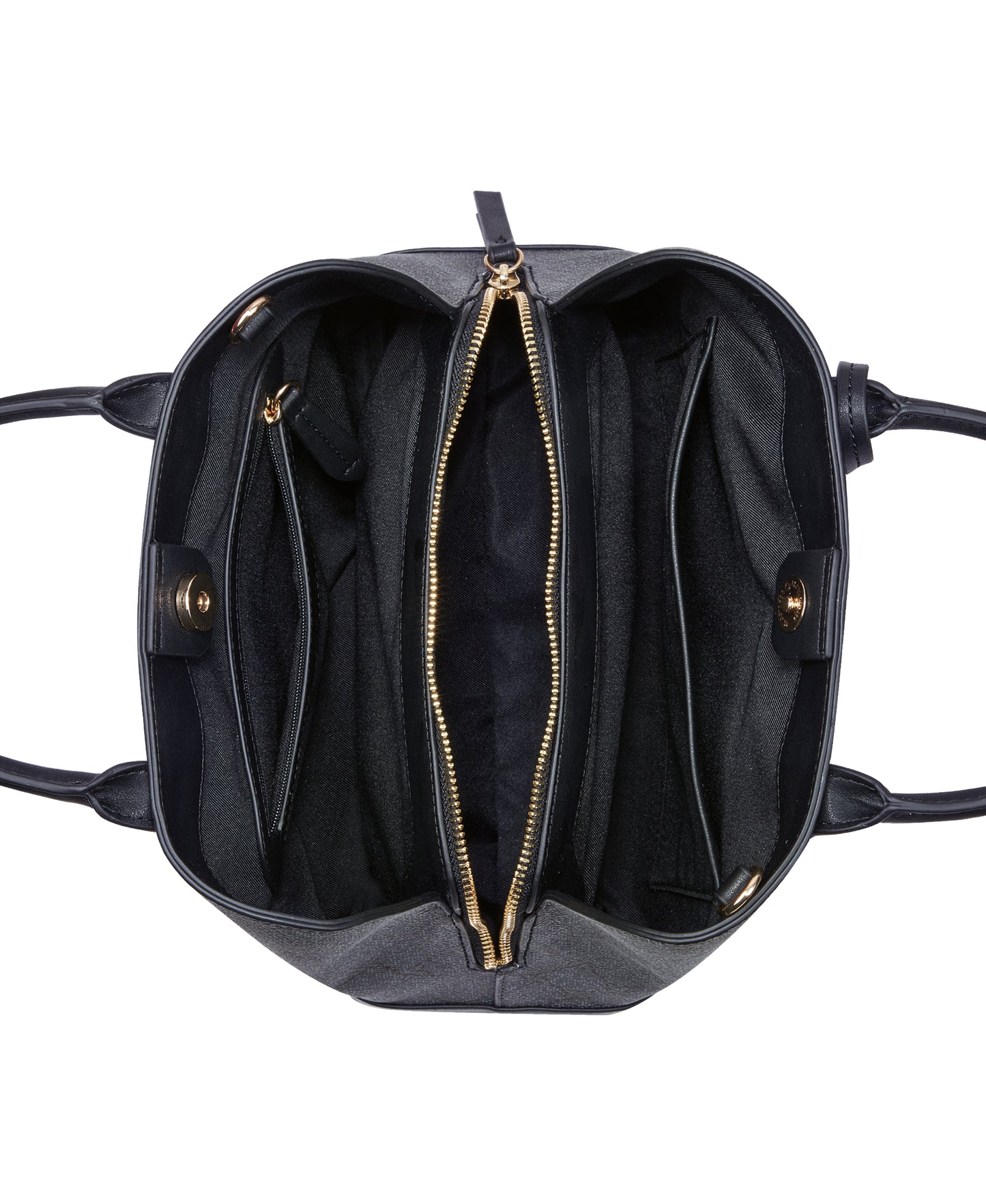 Cartera Satchel Brooklyn Negro Gris