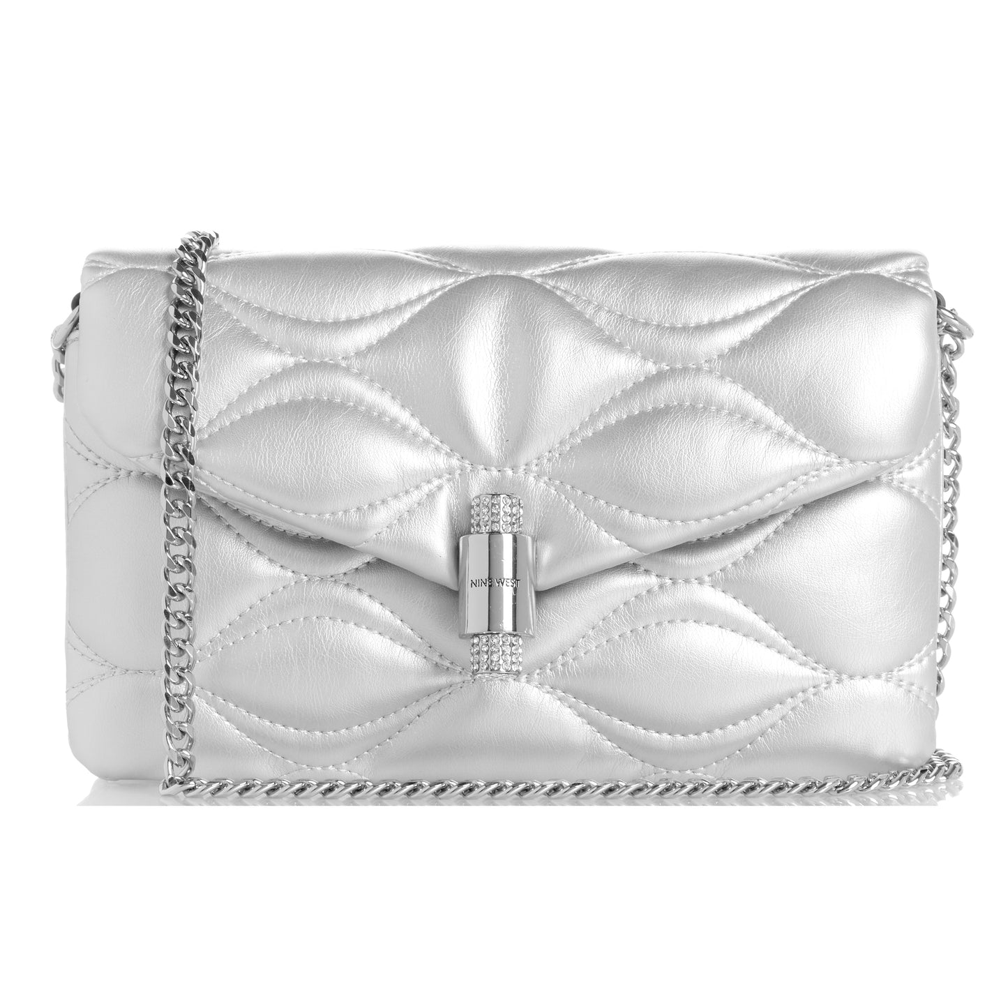 Cartera Shoulder Isa Plateado
