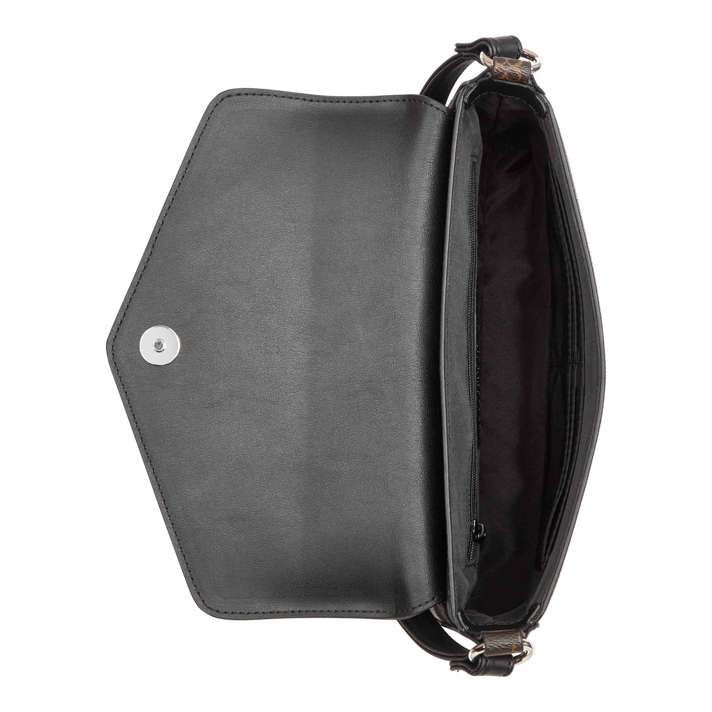 Cartera Crossbody Bowie Negro/Chocolate
