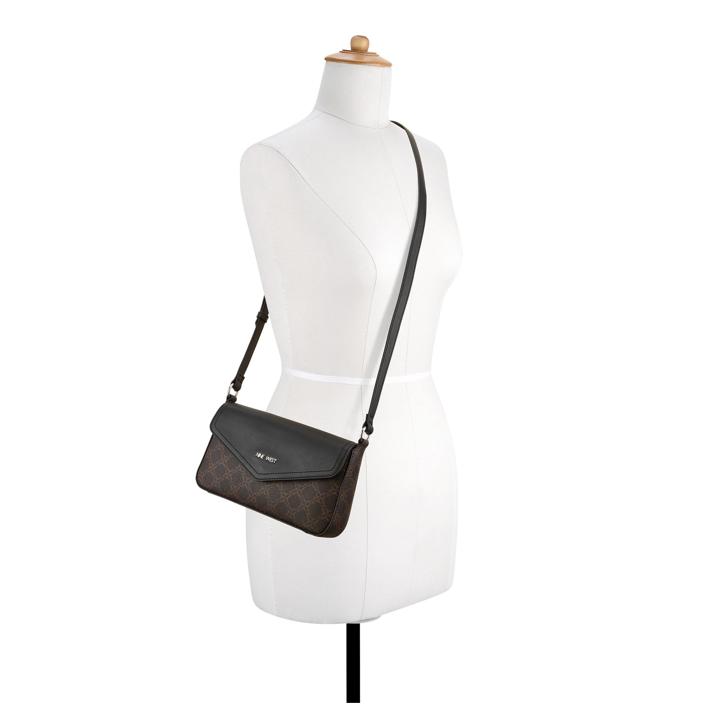 Cartera Crossbody Bowie Negro/Chocolate