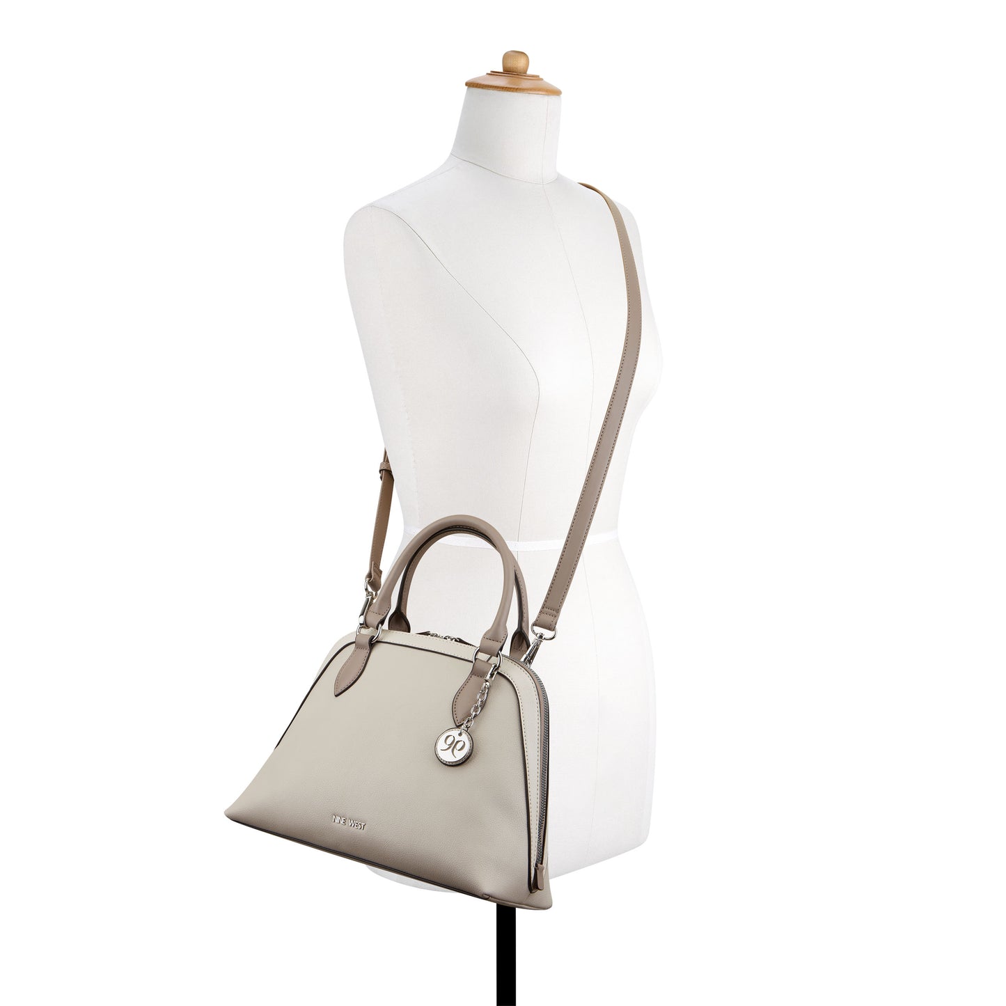 Cartera Satchel Anneli Crema