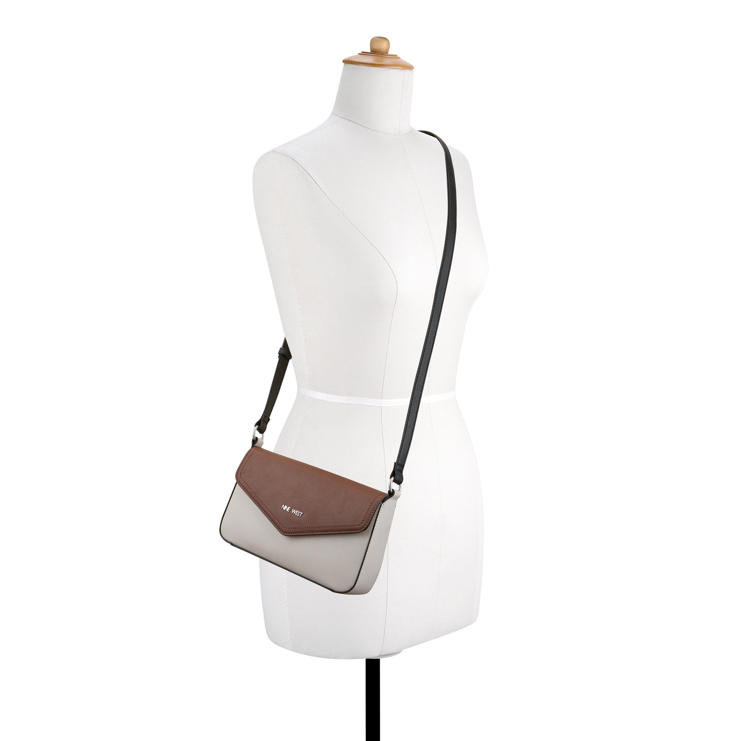 Cartera Crossbody Bowie Crema/Chocolate