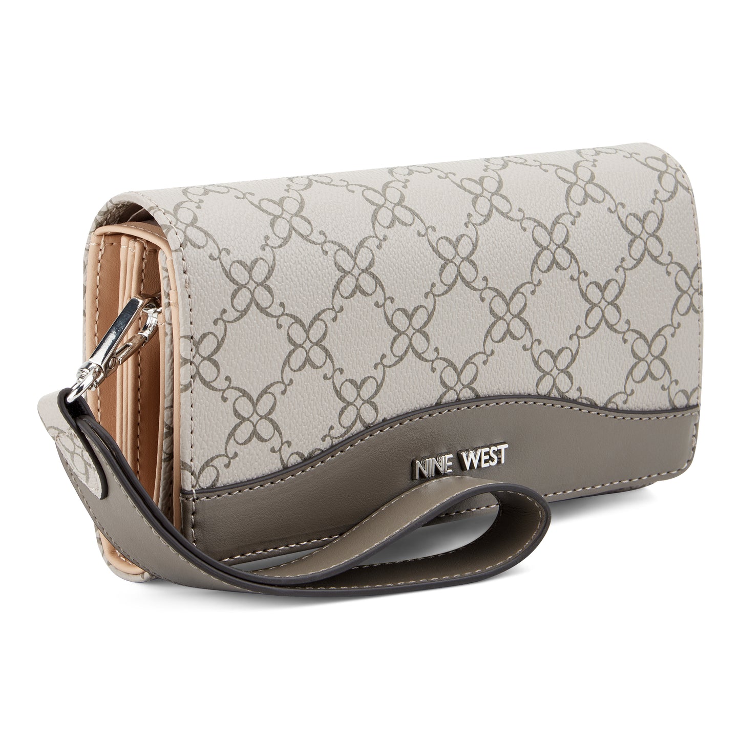 Billetera Slg Lior Gris/Crema
