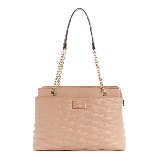 Cartera Shoulder Satchel Aviva Nude/Crema