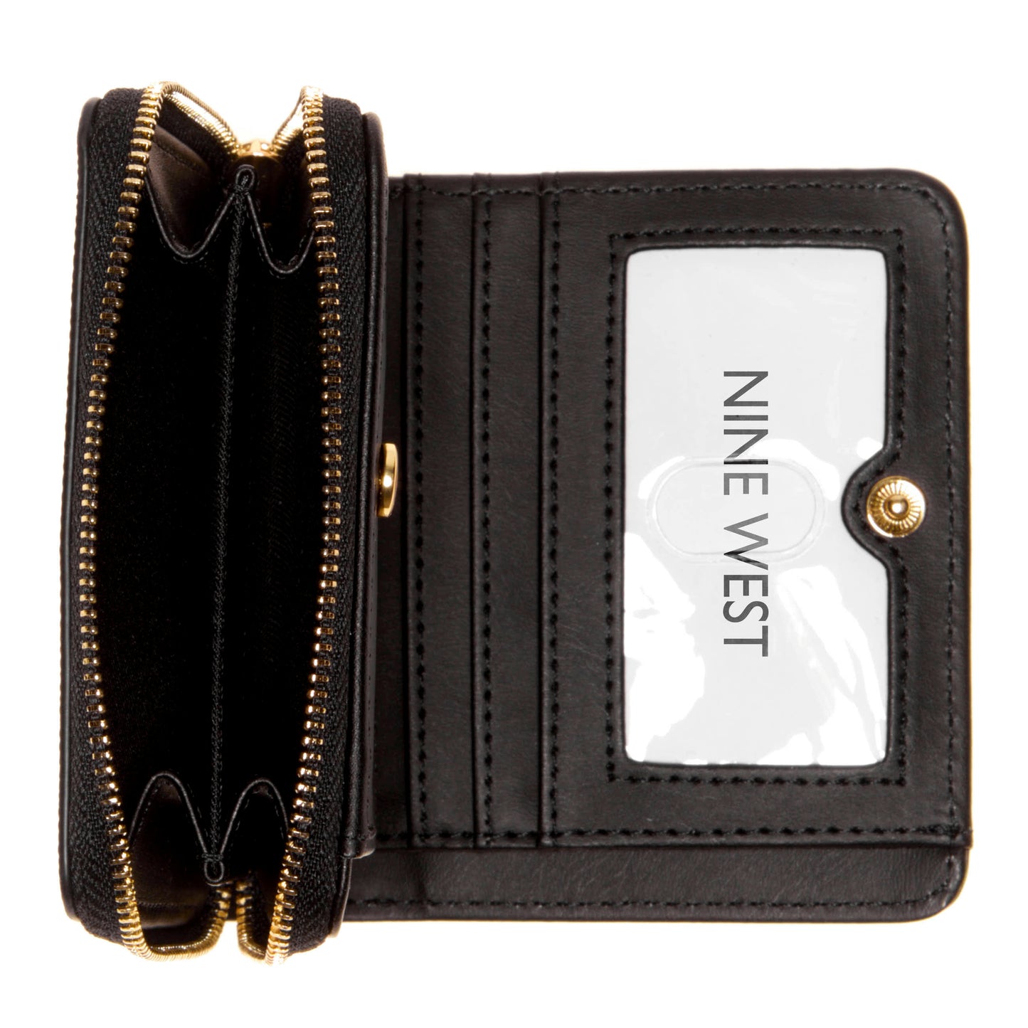 Billetera Zip Reflected Negro