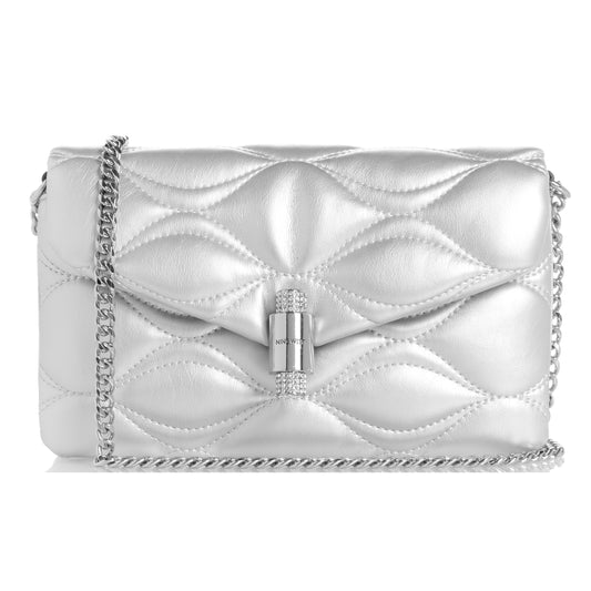 Cartera Shoulder Isa Plateado