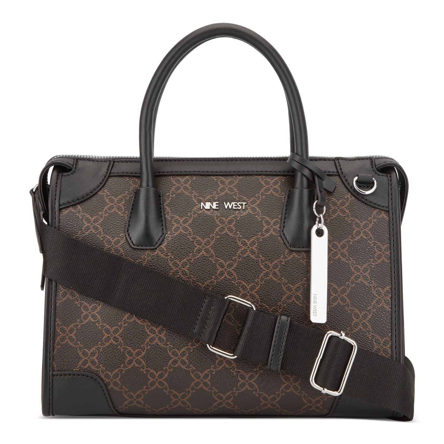 Cartera Satchel Ellis Chocolate/Negro