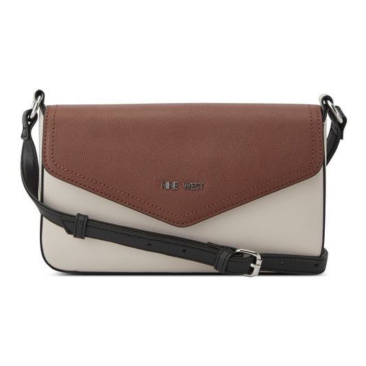 Cartera Crossbody Bowie Crema/Chocolate